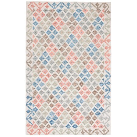 Safavieh 4 x 6 ft. Metro Contemporary Rectangle Area Rug Ivory & Blue MET355M-4
